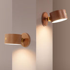 Wooden USB Rechargeable LED Wall Sconce