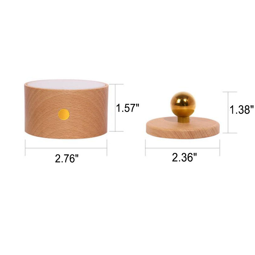 Wooden USB Rechargeable LED Wall Sconce