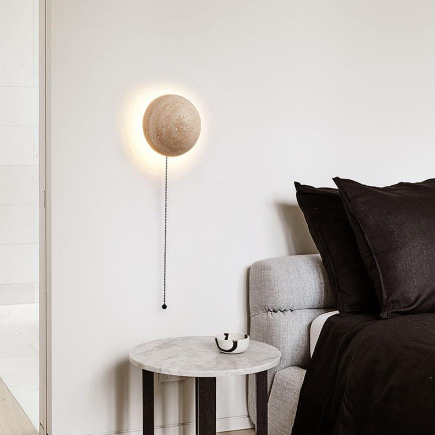 Travertine Wabi-Sabi LED Wall Sconce