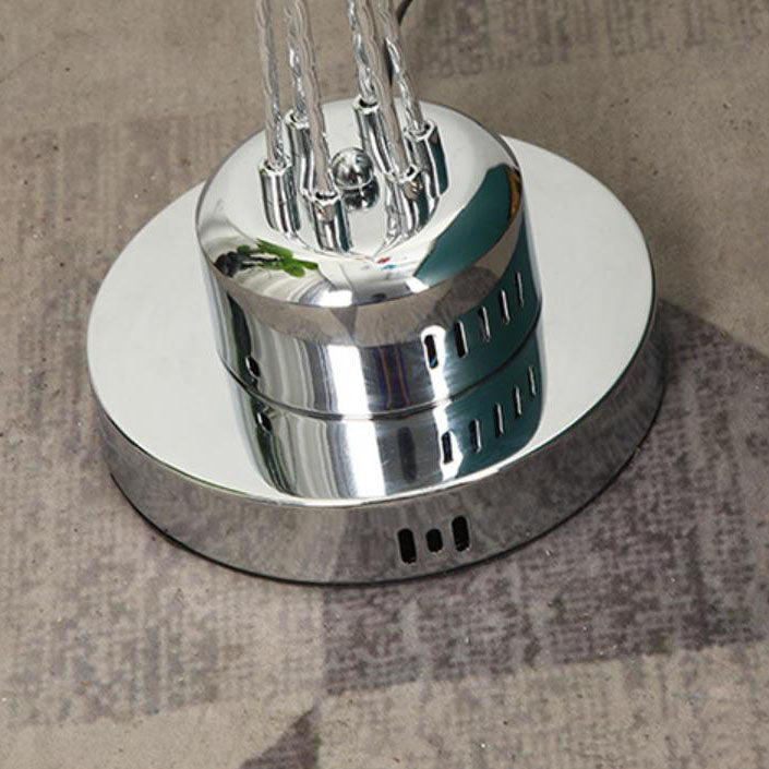Rustic 6-Light Floor Lamp with Aluminum Weaving Balls and Tree Branch Design