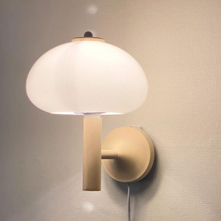 Modern Mushroom Glass Wall Sconce