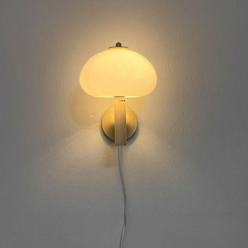 Modern Mushroom Glass Wall Sconce