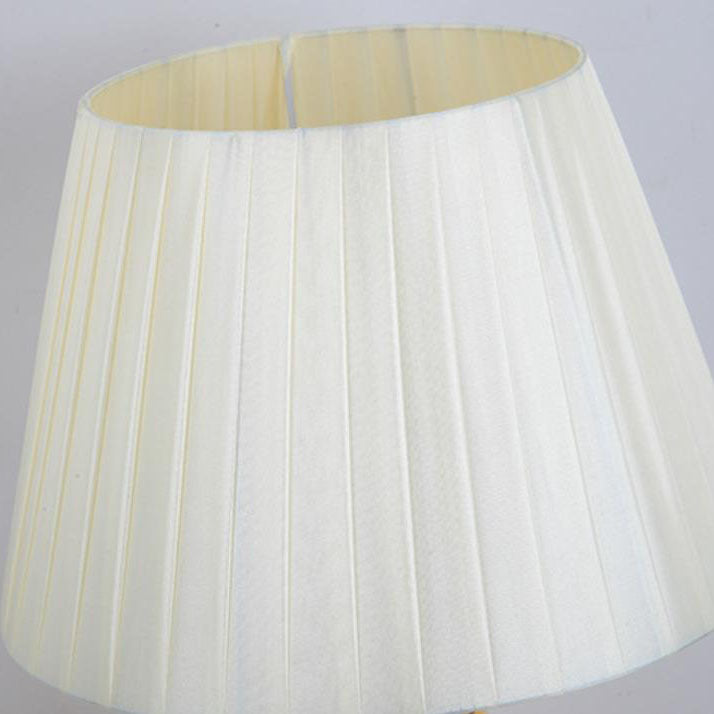 Contemporary Ceramic 1-Light Table Lamp - Warm Cylindrical Design