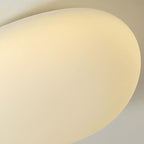 Nordic Minimalist LED Flush Mount Ceiling Light with Cobblestone Lampshade