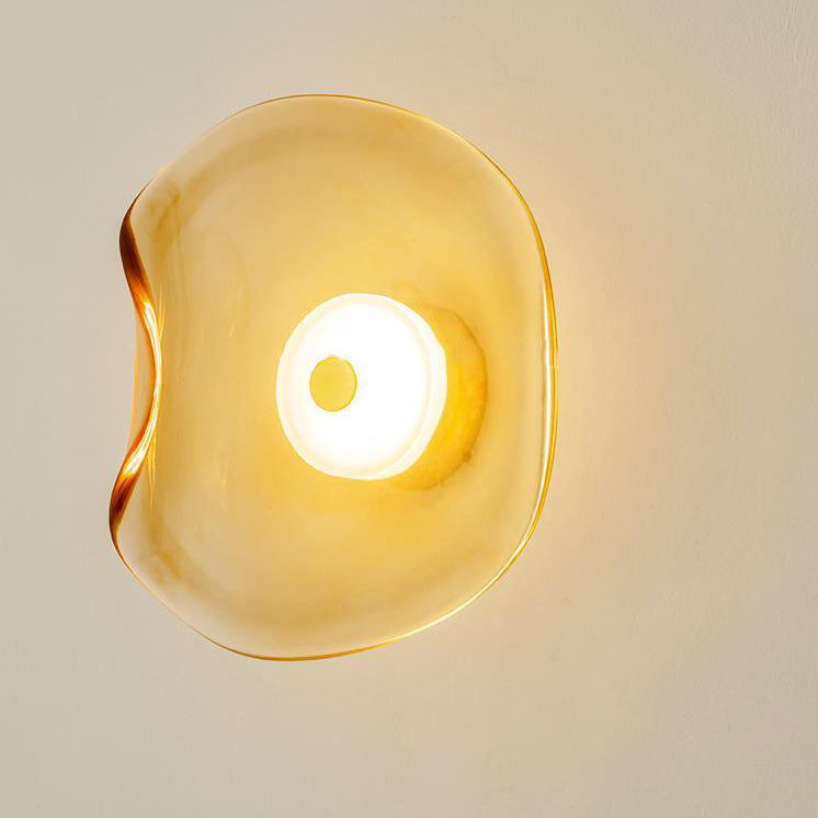 Round Glass LED Wall Sconce