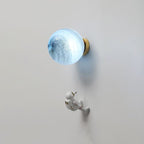 Modern Astronaut Orb Wall Sconce