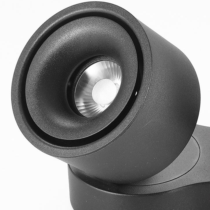 Adjustable Aluminum LED Flush Mount Ceiling Light - Modern Minimalist Design for Living Room