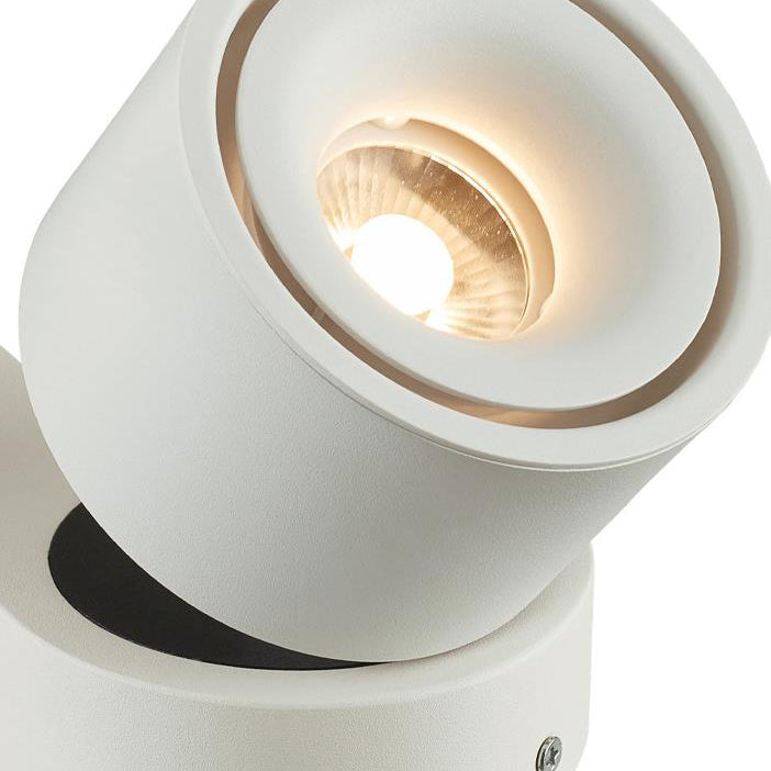 Adjustable Aluminum LED Flush Mount Ceiling Light - Modern Minimalist Design for Living Room