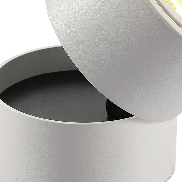 Adjustable Aluminum LED Flush Mount Ceiling Light - Modern Minimalist Design for Living Room
