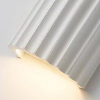 Scandinavian Resin Half Column 2-Light Wall Sconce
