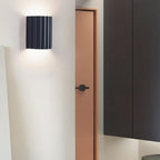 Scandinavian Resin Half Column 2-Light Wall Sconce