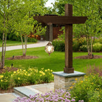 European-Style Waterproof Aluminum and Glass 1-Light