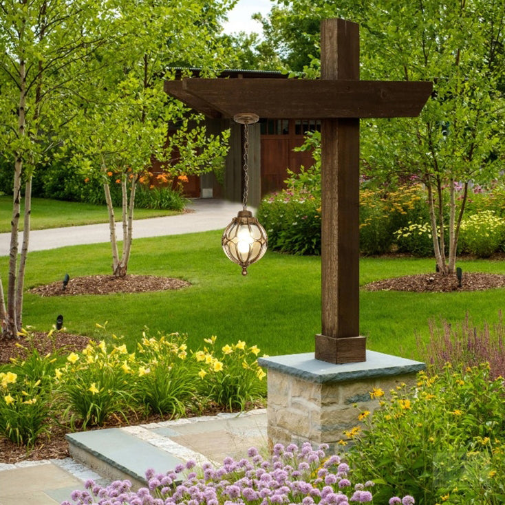 European-Style Waterproof Aluminum and Glass 1-Light