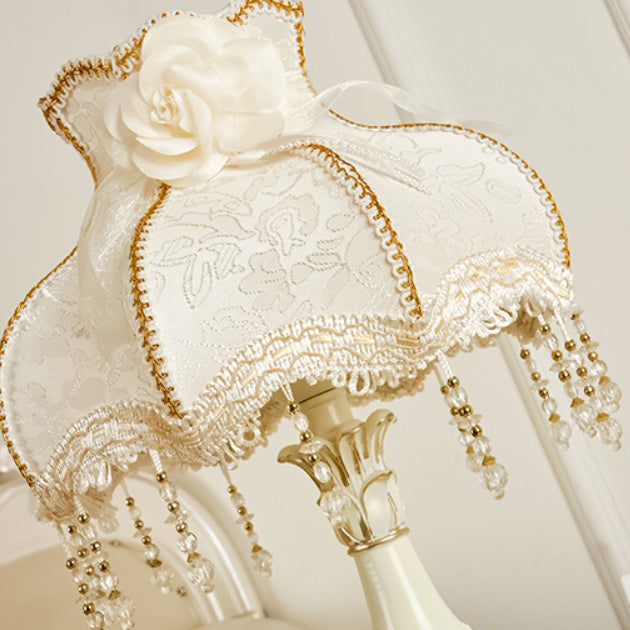Elegant European Resin Table Lamp - 1-Light Design for Bedroom