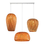 Premium Bamboo Weaving 1-Light Pendant Lamp - Rustic Design