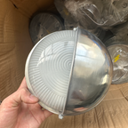 Modern Waterproof Aluminum and Glass Frosted Round Outdoor