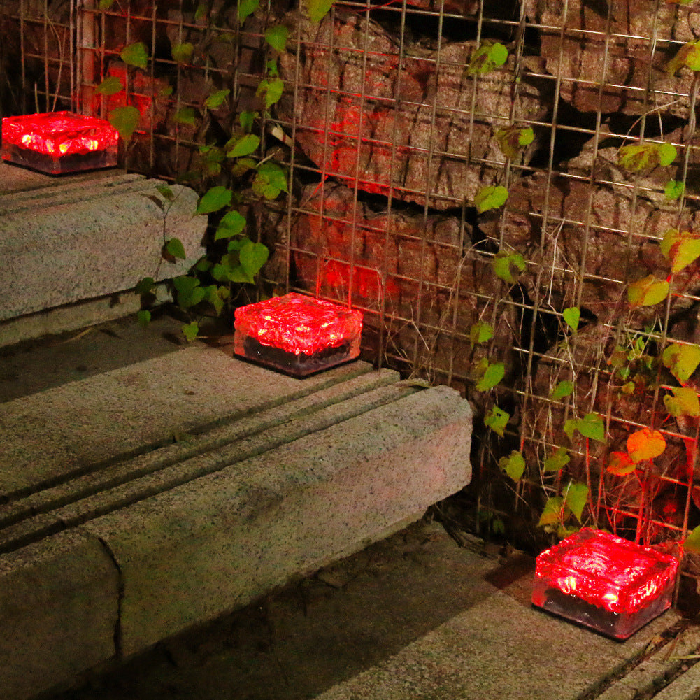 Premium Solar LED Waterproof Glass Garden Ground Light