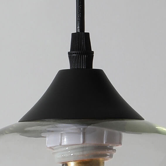 Premium Nordic Minimalist Round Glass Pendant Light - 1-Light