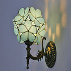 Tiffany Flower Glass Wall Sconce