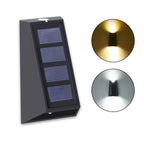 Premium Solar RGB Trapezoid Outdoor LED Wall Sconce Lamp