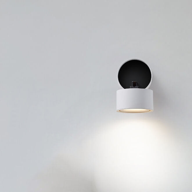 Minimalist Round Rotatable LED Wall Sconce Lamp
