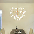 Premium LED Firefly Chandelier with Modern Metal Branch Design - Available in 27 or 36 Lights