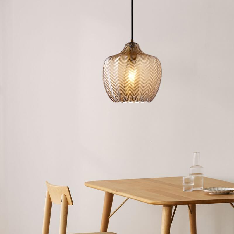 Nordic Wavy Glass Pendant Lamp