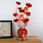 Premium European Rose Aluminum LED Table Lamp