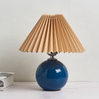 Minimalist Ceramic Pleated Table Lamp