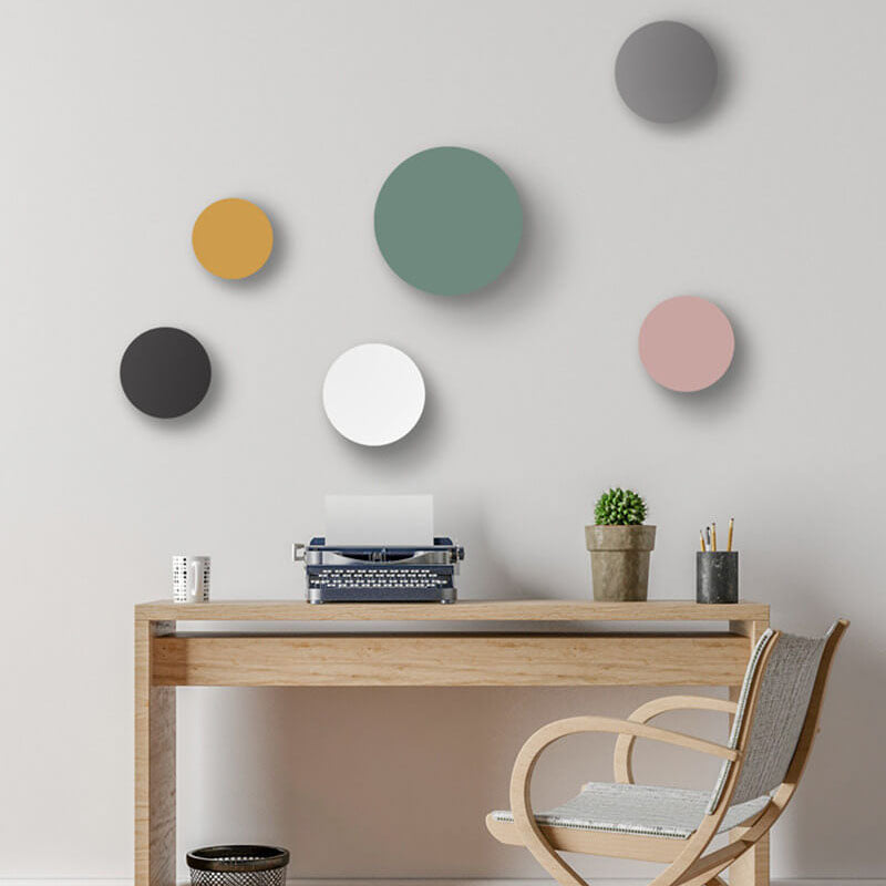 Colorful Round Iron LED Wall Sconce