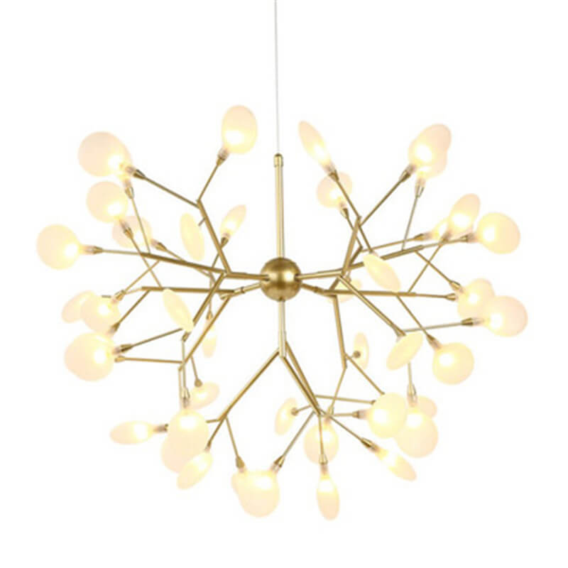 Premium LED Firefly Chandelier with Modern Metal Branch Design - Available in 27 or 36 Lights