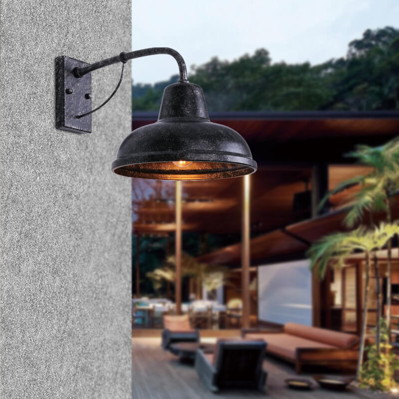 Premium Gooseneck Outdoor Wall Light - 1-Light Industrial