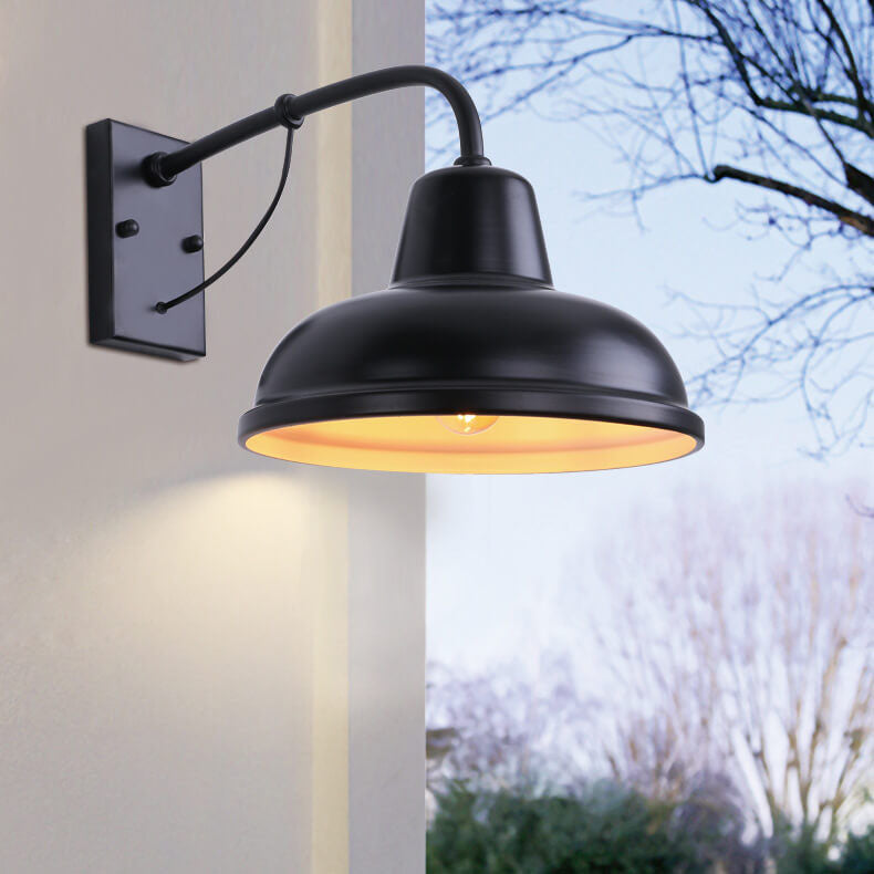 Premium Gooseneck Outdoor Wall Light - 1-Light Industrial