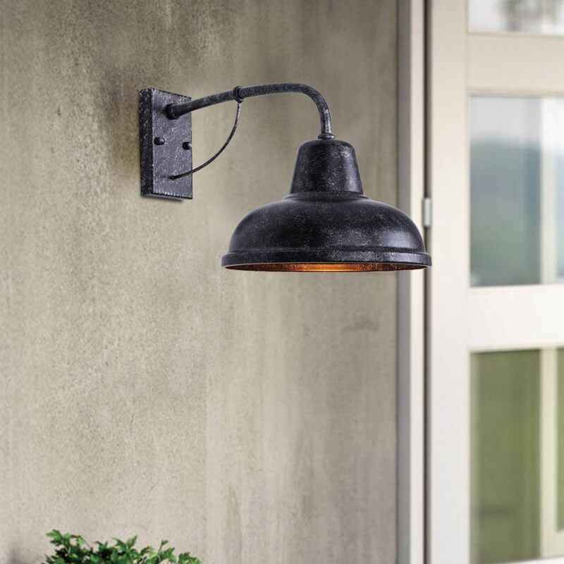 Premium Gooseneck Outdoor Wall Light - 1-Light Industrial