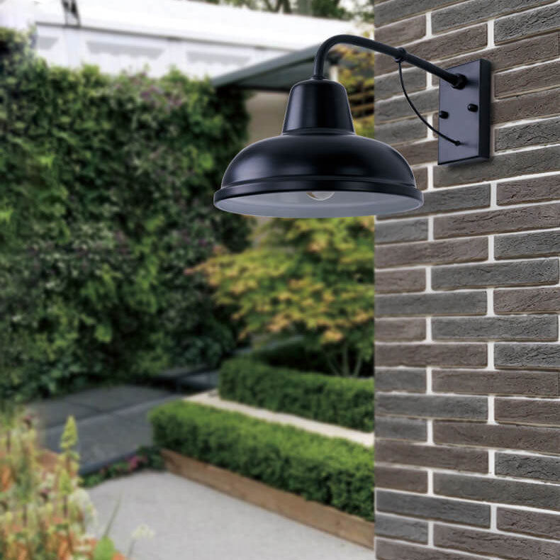 Premium Gooseneck Outdoor Wall Light - 1-Light Industrial