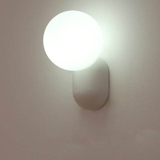 Macaron Resin Glass Ball Wall Sconce