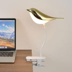 Nordic Bird Clip LED Night Light - USB Rechargeable Table Lamp