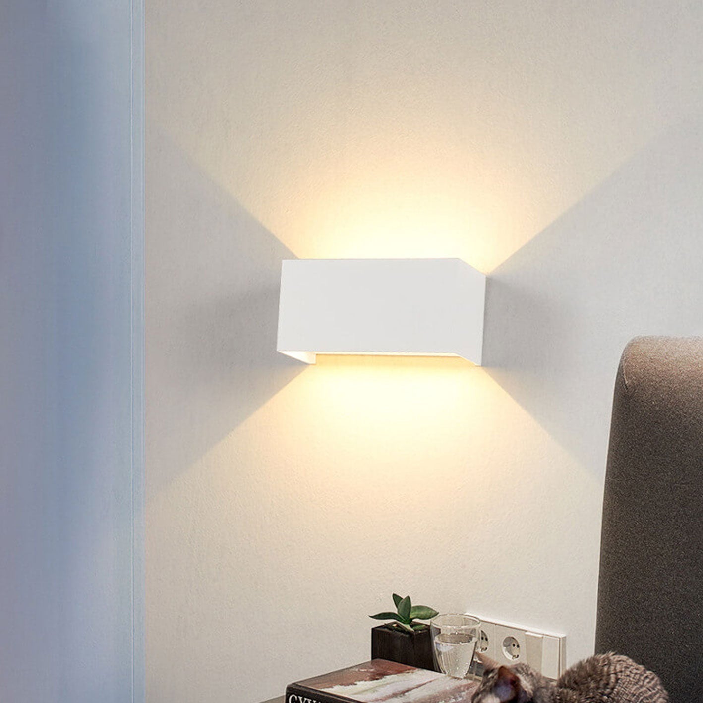 Premium Waterproof Rectangular LED Outdoor Wall Sconce