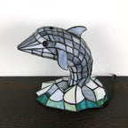 Premium Tiffany Stained Glass Animal Table Lamp - 1-Light Decorative Accent