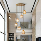 Contemporary Crystal Stairway Chandelier