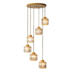 Contemporary Crystal Stairway Chandelier