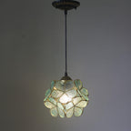 Premium Vintage Stained Glass Petal Pendant Light