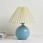 Minimalist Ceramic Pleated Table Lamp