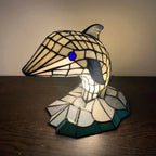 Premium Tiffany Stained Glass Animal Table Lamp - 1-Light Decorative Accent