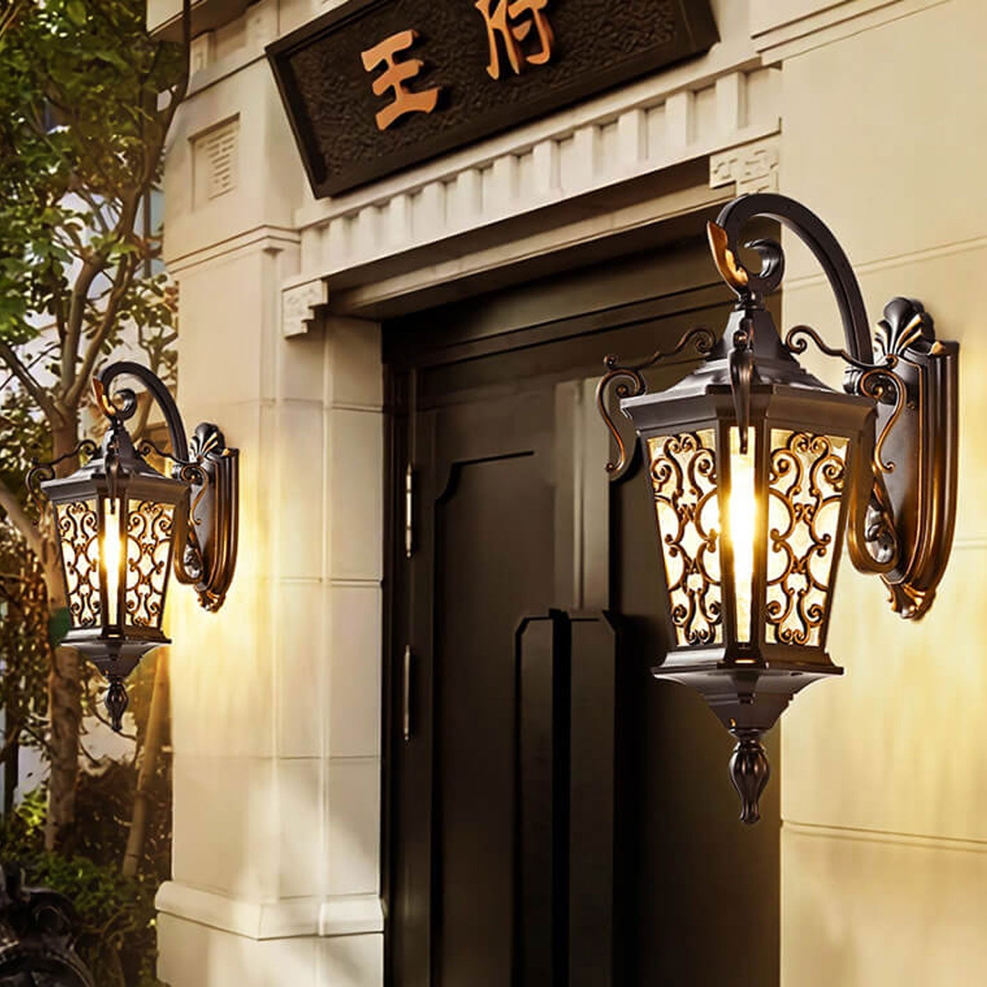 European Palace Outdoor Wall Sconce