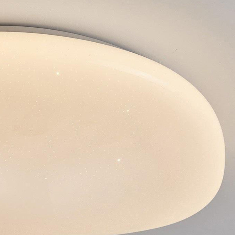 Minimalist Pebble Acrylic LED Flush Mount Ceiling Light for Bedroom