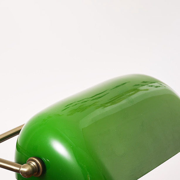 Vintage Solid Wood Glass Table Lamp with Zipper Shade - 1 Light