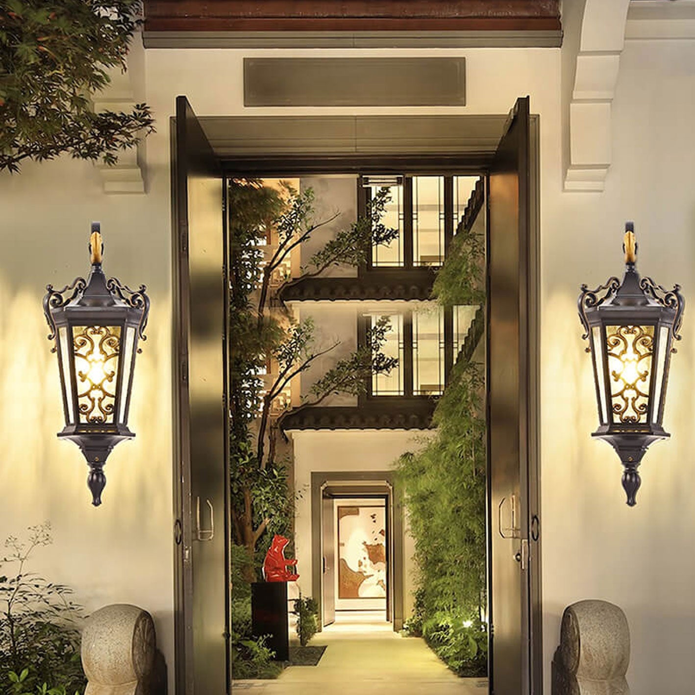 European Palace Outdoor Wall Sconce