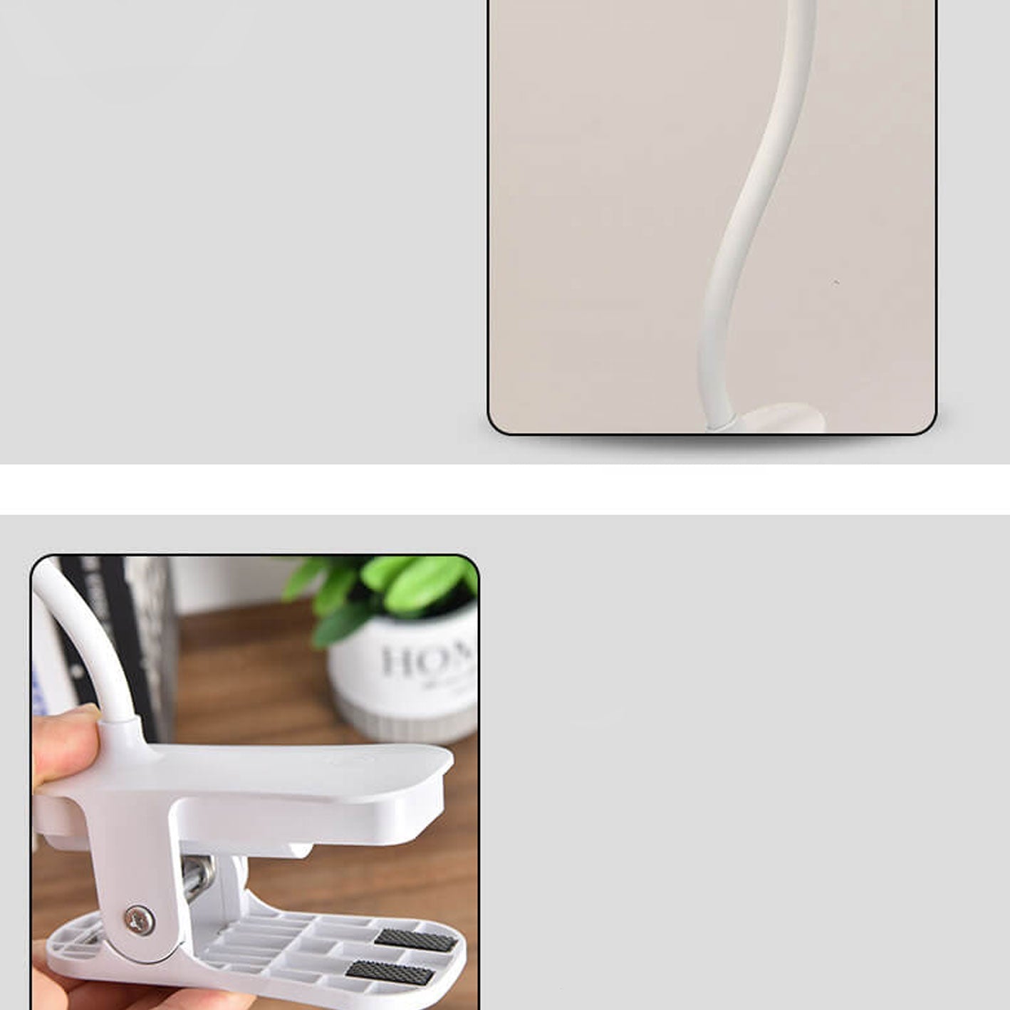 Nordic Bird Clip LED Night Light - USB Rechargeable Table Lamp