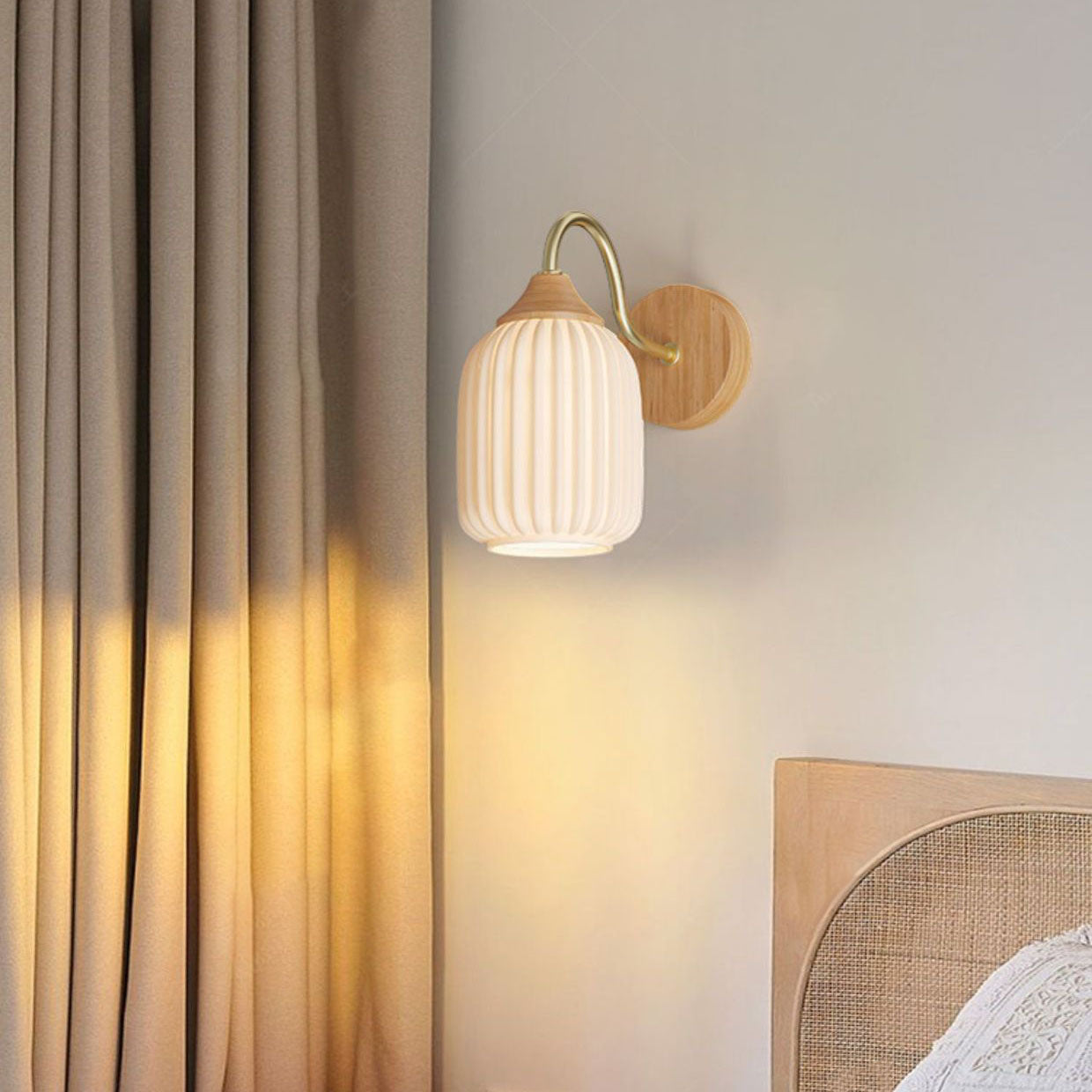 Nordic Striped Glass Wall Sconce